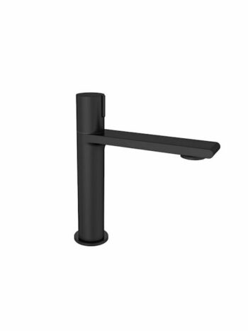 Orabella elegance black matt Μπαταρία νιπτήρος με βαλβίδα κλικ-κλακ