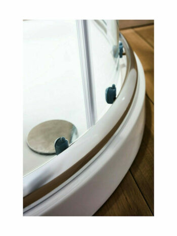 Tema New Tema-Καμπίνα ντους ημικυκλική 80x80x180 chrome Διάφανη - Image 3
