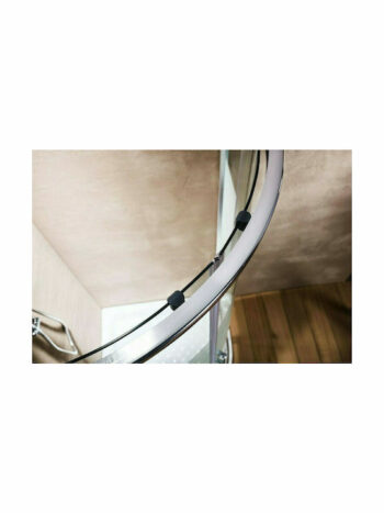Tema New Tema-Καμπίνα ντους ημικυκλική 80x80x180 chrome Διάφανη - Image 4