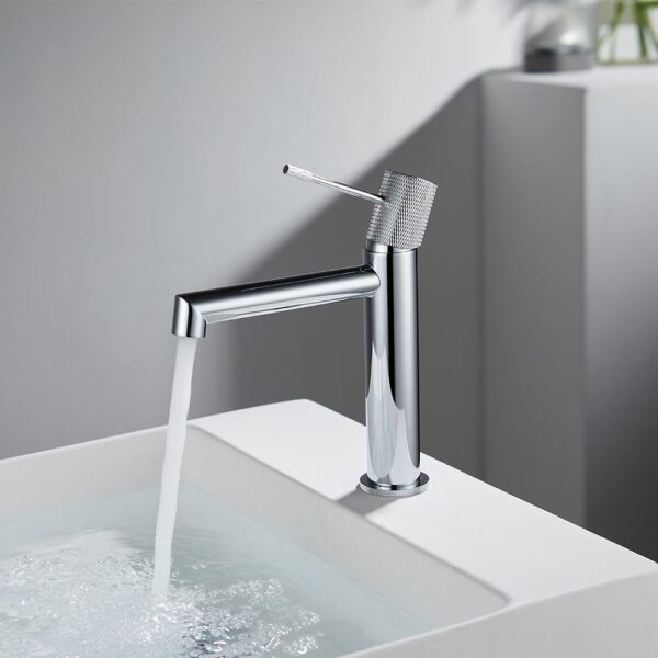 Μπαταρία νιπτήρος με βαλβίδα clic clac Chrome Orabella Terra