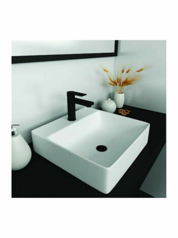 Orabella Tokyo 03 white glossy – Νιπτήρας επικαθήμενος πορσελάνης 50x50x13 - Image 2