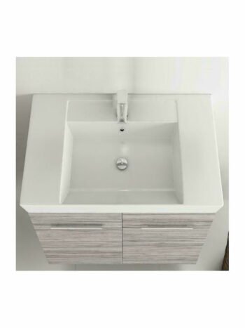 Orabella vanity 80cm white glossy - Νιπτήρας ένθετος και κρεμαστός πορσελάνης - Image 3