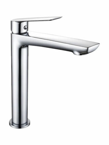 Tema Demm Sleek-Μπαταρία νιπτήρα αναμεικτική Ψηλή Chrome με βαλβίδα Pop-up