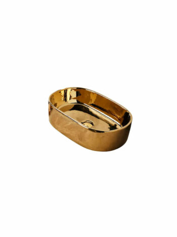 Tema Corona Gold-Νιπτήρας επικαθήμενος οβάλ 55x35x14cm - Image 3
