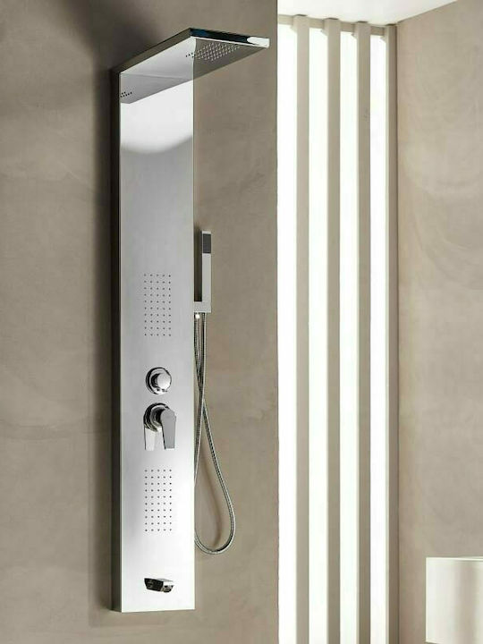 Tema Roma Shower panel 53100-1 Στήλη Ντους Υδρομασάζ 150cm Chrome | Casa  Solutions Gekas