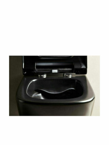 Tema creavit free rim off-Λεκάνη κρεμαστή rimless 51x35,5 cm black matt - Image 3