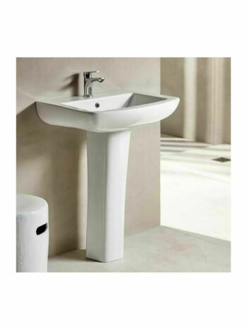 Tema Creavit Plaza White-Νιπτήρας μπάνιου επιτοίχιος κρεμαστός 60x48,5cm - Image 2