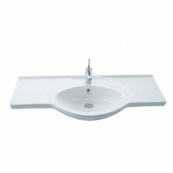 Tema Creavit Smile White-Νιπτήρας μπάνιου ένθετος 105,4x49,5x17,3cm