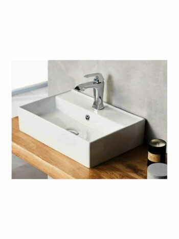 Tema New Strata White-Νιπτήρας επικαθήμενος ορθογώνιος 50x35x12cm