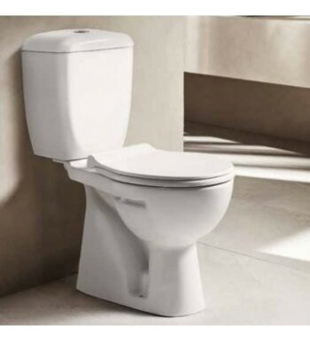 Tema Venus White Set-Λεκάνη επιδαπέδια με κάλυμμα και καζανάκι-κατωστόμια