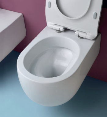 Kerasan Flo Norim 54x37cm Λεκάνη Κρεμαστή White - Image 2