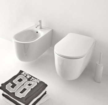 Kerasan Λεκάνη κρεμαστή 55cm Norim+Slim Soft Close Κάλυμμα - Image 2
