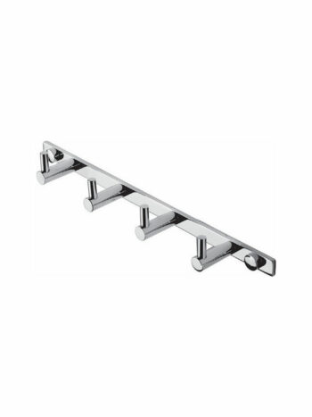 Tema Prima 74304-Τετραπλό άγκιστρο μπάνιου επίτοιχο 26cm chrome