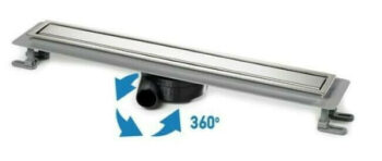 Tema 93736-1N Κανάλι ντουζιέρας (σιφώνι) δαπέδου 60cm ανοξείδωτο Μαύρο με μόνωση - Image 4