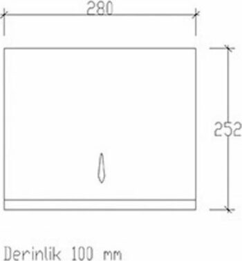 Tema 81031- Επαγγελματική θήκη για χαρτοπετσέτες inox - Image 2