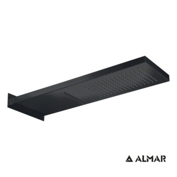 Almar Smart Shower Head -Κεφαλή ντους επίτοιχη 2 ροών 19,2x53,7cm Black Matt