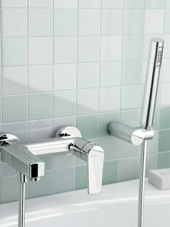 Eurorama Slot 135210-100 Μπαταρία λουτρού αναμεικτική επιτοίχια πλήρες σετ Chrome - Image 3
