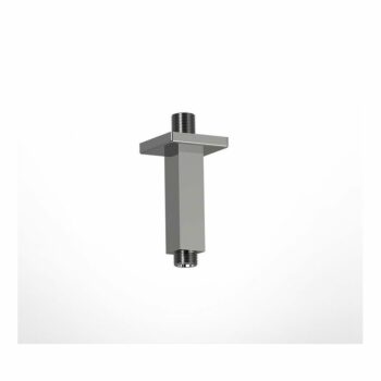 Almar Square Emotion -Κεφαλή ντους Brass ανακλινόμενη τετράγωνη 20x20x1,3cm με βραχίονα οροφής 10cm Chrome - Image 3
