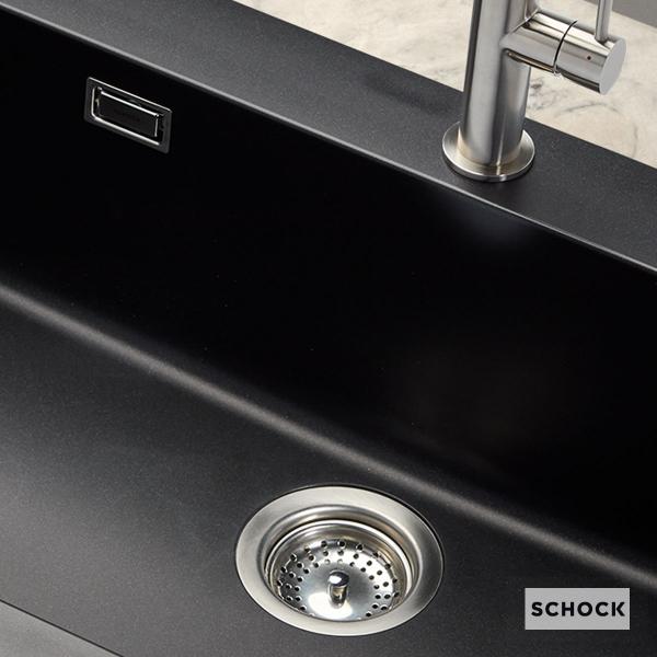 Schock 629309-110 Ανοξείδωτη Βαλβίδα (Τάπα) Νεροχύτη με Υπερχείλιση Inox |  Casa Solutions Gekas