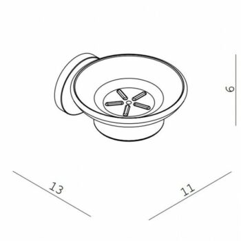 Langberger Series 108 21108-15A Σαπουνοθήκη Επιτοίχια μεταλλική Chrome - Image 2