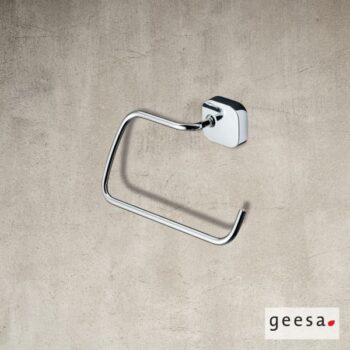 Geesa Thessa 2404 Πετσετοκρεμάστρα μπάνιου κρίκος μονή μεταλλική 20,8x10,5x11,6cm Chrome με βίδες - Image 2