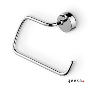 Geesa Series 27 2704 Πετσετοκρεμάστρα μπάνιου κρίκος μονή μεταλλική 20,8x10,5x12cm Chrome με βίδες