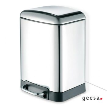 Geesa Professional 646-100 Χαρτοδοχείο επιδαπέδιο 6lt soft close μεταλλικό Chrome 23x23x32,5 cm