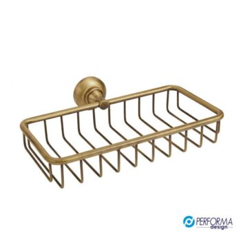 Performa Design Victoria 621-220 Σπογγοθήκη-Μπουκαλοθήκη μεταλλική επιτοίχια Bronze 24,6x15,9x6,65 cm