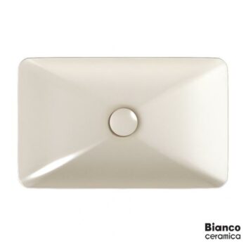 Bianco Ceramica Rio 38060-311 Νιπτήρας επικαθήμενος 60x37,7 cm από πορσελάνη Ivory matt - Image 2