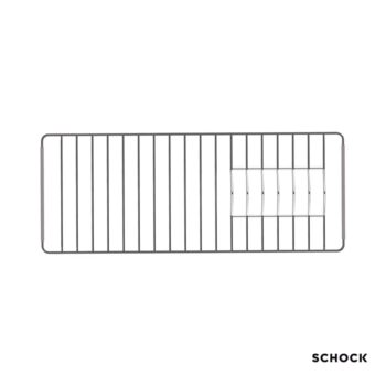 Schock 629138 Ανοξείδωτη σχάρα-πιατοθήκη (στεγνωτήρας) 36,8x18,5 cm Inox