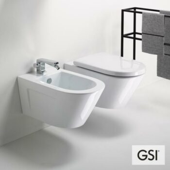 GSI Norm/50 8664-300 Μπιντέ κρεμαστό 50x36 cm από πορσελάνη White Glossy - Image 2