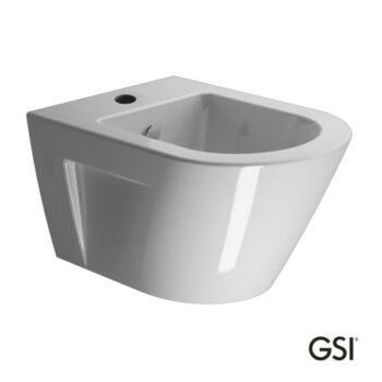 GSI Norm/50 8664-300 Μπιντέ κρεμαστό 50x36 cm από πορσελάνη White Glossy