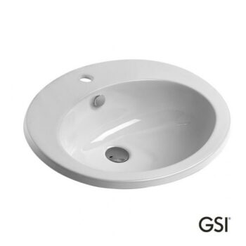GSI Aliseo MALISEON-300 Νιπτήρας Πορσελάνης ένθετος 57x47 cm White - Image 3