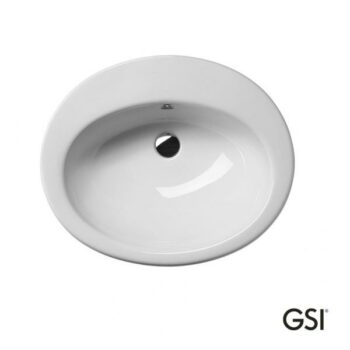 GSI Aliseo MALISEON-300 Νιπτήρας Πορσελάνης ένθετος 57x47 cm White - Image 2