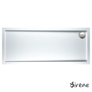 Sirene Extra Flat E17080-300 Ντουζιέρα παραλληλόγραμμη ακρυλική 170x80x5,5 cm White glossy - Image 2
