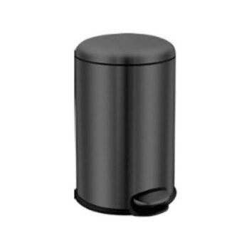Colorado A8 - Χαρτοδοχείο μπάνιου 8lt soft close μεταλλικό Black Matt