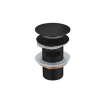 Eveberg Abacus XL - Μπαταρία νιπτήρα αναμεικτική με βαλβίδα clic-clac Black Matt - Image 2