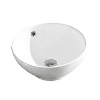Ceramita F319 - Νιπτήρας Πορσελάνης επικαθήμενος στρογγυλός Ø 40x17 cm White