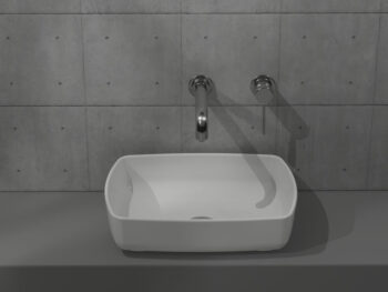 Ceramita F602 - Νιπτήρας Πορσελάνης επικαθήμενος 47x35,5x12,5 cm White - Image 2