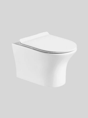 Ceramita Storm Wall - Λεκάνη κρεμαστή Rimless με κάλυμμα χωρίς καζανάκι - πισωστόμια 49 cm - Image 2