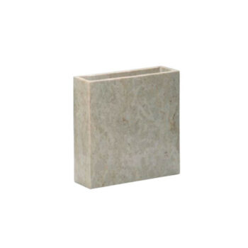 Colorado Stone - Βάζο τετράγωνο επικαθήμενο φυσικό πέτρωμα Beige