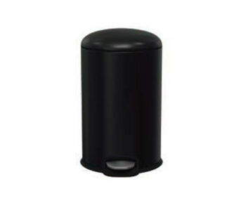 Colorado V5 - Χαρτοδοχείο μπάνιου 5lt soft close μεταλλικό Black Matt