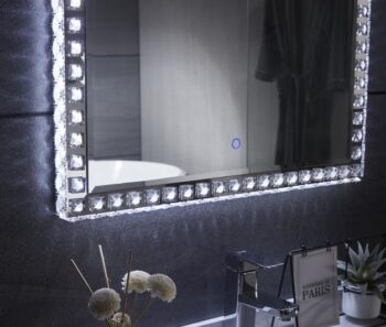 Gloria Diamond Ορθογώνιος Καθρέπτης Μπάνιου Led 60x80cm - Image 2