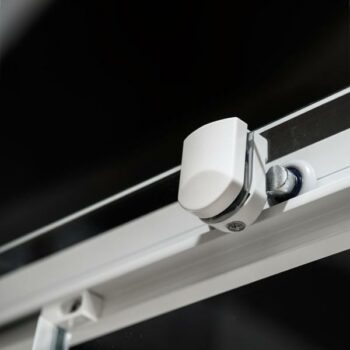 Devon Flow Slider SLF140C-300 Καμπίνα ντουζιέρας από τοίχο σε τοίχο 137-141x195 cm Clean Glass White Matt - Image 3