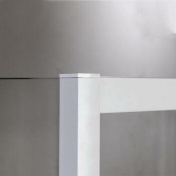 Devon Flow Slider SLF140C-300 Καμπίνα ντουζιέρας από τοίχο σε τοίχο 137-141x195 cm Clean Glass White Matt - Image 5