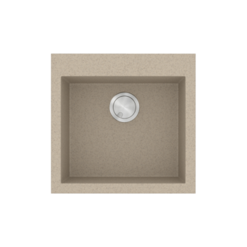 Sanitec Ultra Granite 816 - Νεροχύτης ένθετος με μία γούρνα 50x50 cm Sabbia