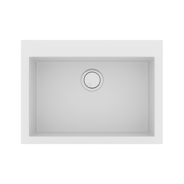 Sanitec Ultra Granite 815 - Νεροχύτης ένθετος με μία γούρνα 70x50 cm Bianco