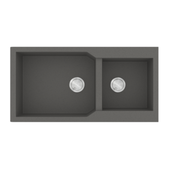 Sanitec Ultra Granite 803 - Νεροχύτης ένθετος με δύο γούρνες 98x50 cm Pietra