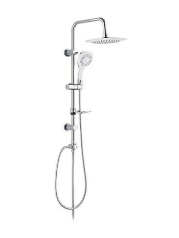 Sphera Tetragon - Στήλη ντουζ χωρίς μπαταρία ύψους 104 cm με τετράγωνη κεφαλή