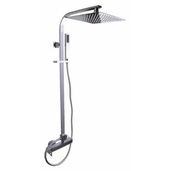 Teorema Blog 2- Στήλη Ντουζ με Μπαταρία 2 εξόδων 110 cm Chrome
